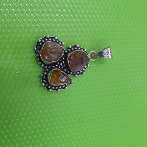 Citrine raw stone pendant